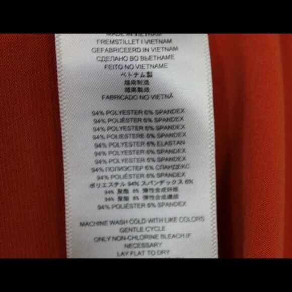 MICHAEL KORS ORANGE SLEEVELESS SIZE XS WOMENS DRESS COWL NECKLINE
ARMPIT TO ARM - Picture 7 of 7